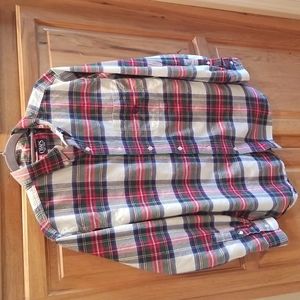 CHAPS men's plaid shirt size medium like new